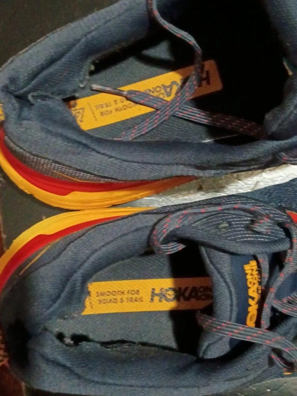 Hoka One Challenger ATR 6 Outer Space Blue Yellow Men’s Size 11D 1106510-OSRY